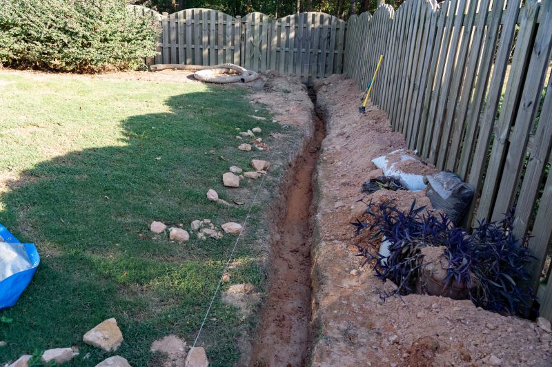 Drainage Swale Installation