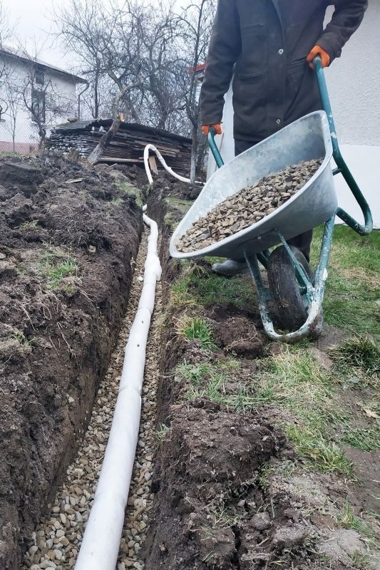 Drainage Swale Installation